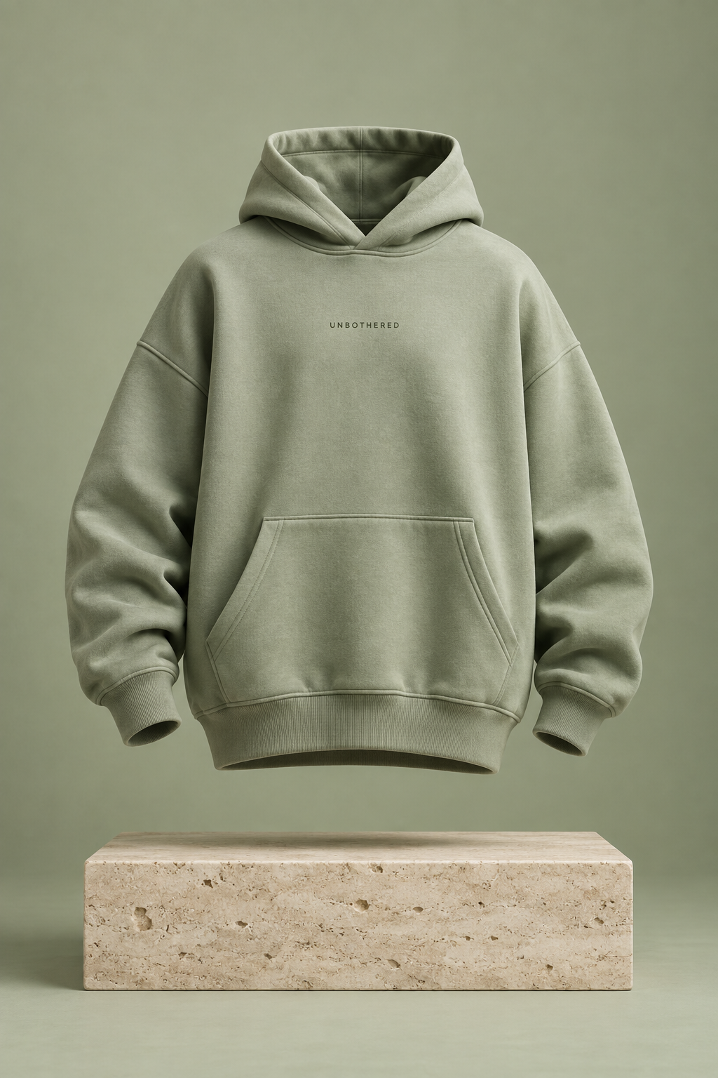 Sage HUSHLY hoodie UNBOTHERED